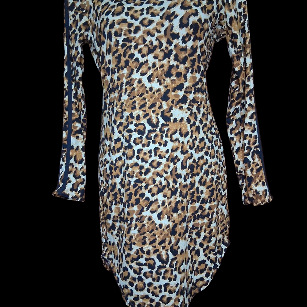 Love J Leopard Print Midi Dress